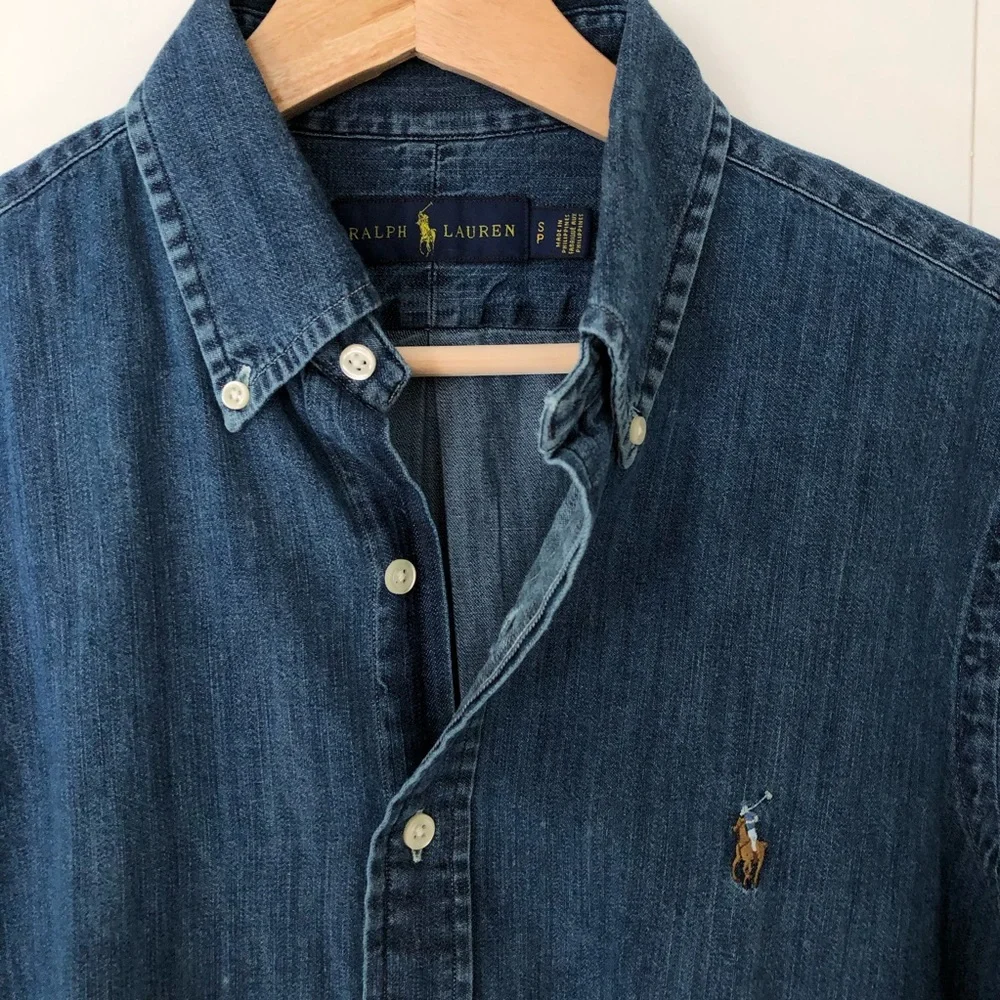Polo by Ralph Lauren Men's Denim Button-Down Shirt - Blue